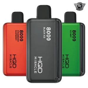 HQD Miracle 8000 Puffs Zero Nicotine (0mg) vape in the UAE