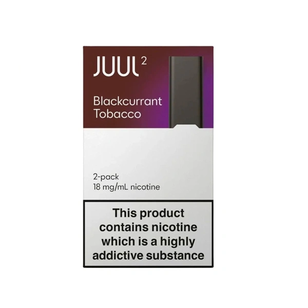 JUUL 2 Blackcurrant Tobacco Pods UK UAE Original Prefilled Pods JUUL 2 Blackcurrant Tobacco Pods UK UAE Original Replacement Pods