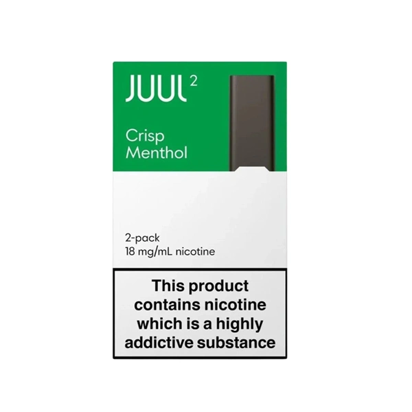 JUUL 2 Crisp Menthol Pods UK UAE Original Prefilled Pods JUUL 2 Crisp Menthol Pods UK UAE Original Replacement Pods