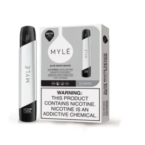 MYLE V5 Elite White Device UAE Original Closed Pod Vape Kit
