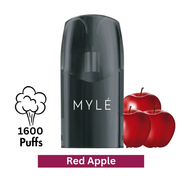 MYLE V5 Red Apple Pods - Dreamy Vape UAE MYLE V5 Red Apple Pods UAE Original Replacement Pods