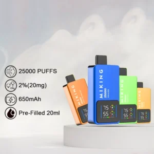Miking 25000 Puffs 20mg Rechargeable Disposable Vape with Mesh Coil UAE
