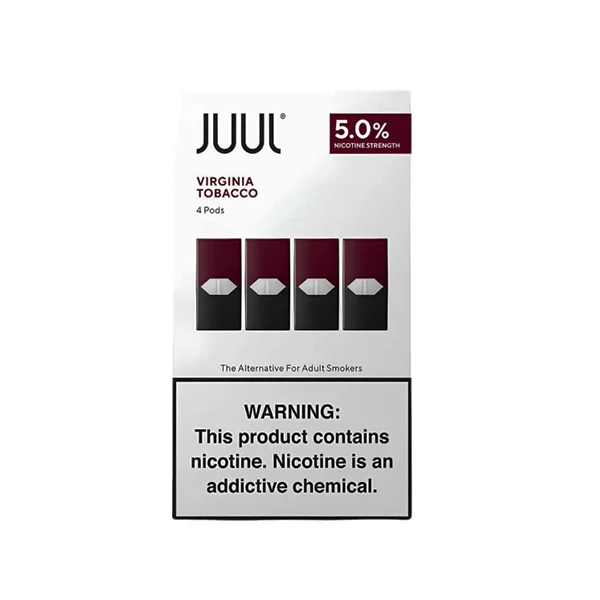 JUUL Virginia Tobacco Pods 5% 2 Pack UAE Original Replacement Pods JUUL Virginia Tobacco Pods 5% 2 Pack UAE Original Pre-Filled Vape Pods