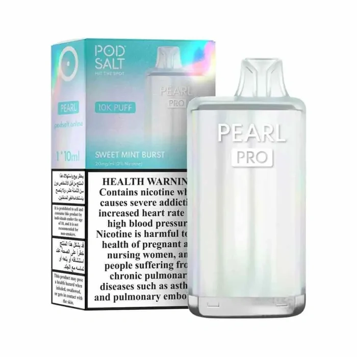 Pod Salt Pearl Pro 10000 Puffs 20mg Rechargeable Disposable Vape UAE