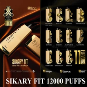 Sikary FIT 12000 Puffs Disposable Vape UAE with 12ml e-liquid and Type-C charging