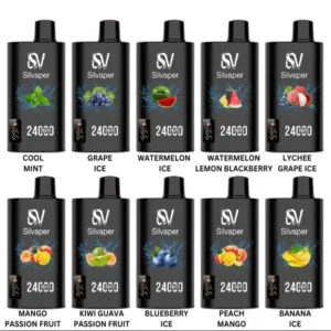 Silvaper 24000 Puffs Disposable Vape UAE with 25ml e-liquid and 650mAh battery