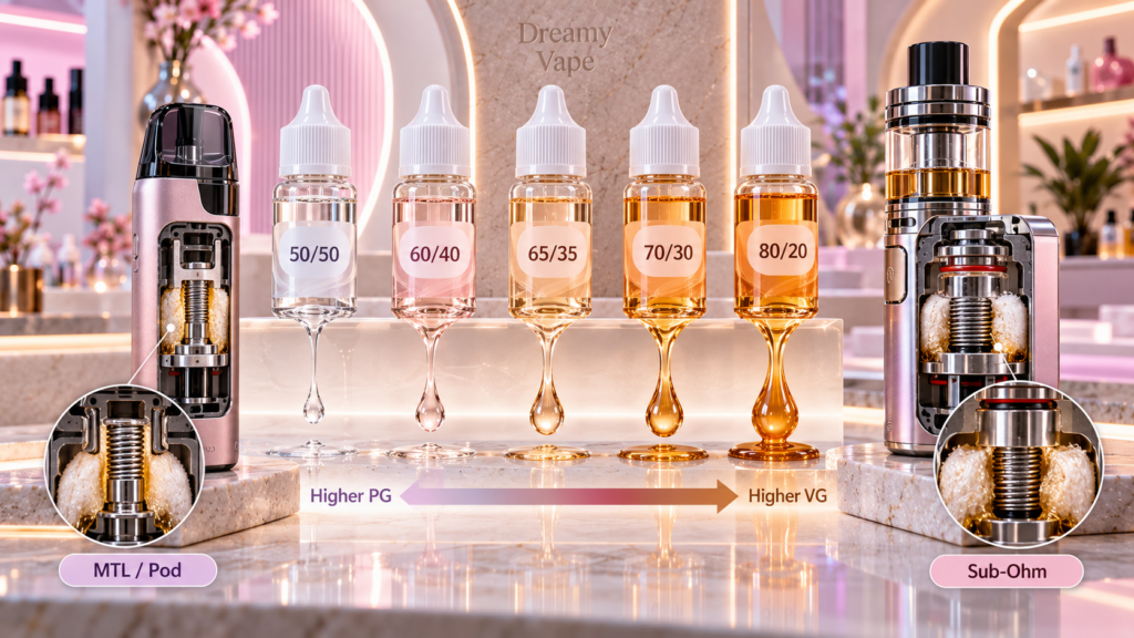 E-Liquid VG/PG Ratio Dubai