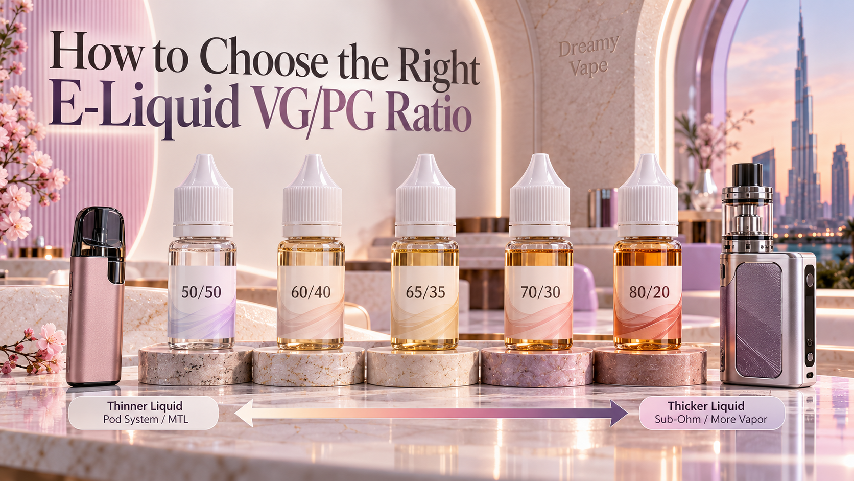 E-Liquid VG/PG Ratio Dubai